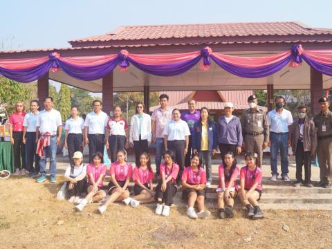 นายกองค์การบริหารส่วนตำบลนางรอง ประธานการจัดการแข่งขันกีฬาประจำตำบลนางรอง