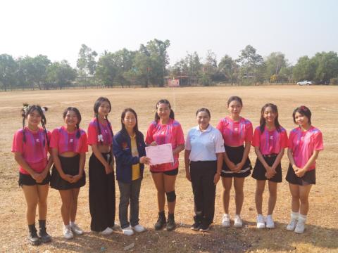 นายกองค์การบริหารส่วนตำบลนางรอง ประธานการจัดการแข่งขันกีฬาประจำตำบลนางรอง