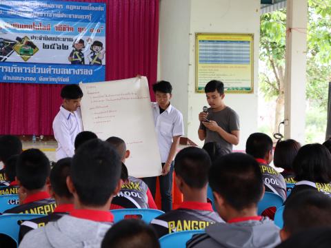 โครงการอบรมให้ความรู้เกี่ยวกับวินัยจราจร กฎหมายเบื้องต้นฯ