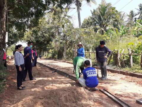 ออกติดตามการดำเนินงานโครงสร้างพื้นฐาน (หมู่ที่ 7)