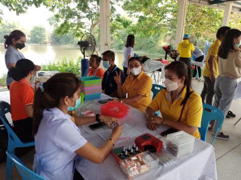 ร่วมบริจาคโลหิต เพื่อนำโลหิตไปใช้ในการรักษาผู้ป่วยที่เข้ารับการรักษาในโรงพยาบาลนางรอง