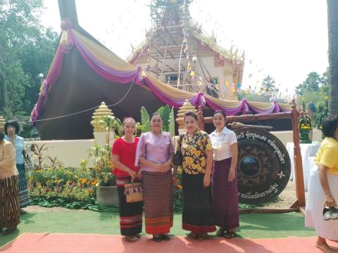 ทำบุญยกช่อฟ้าอุโบสถ วัดป่าทุ่งสามัคคีธรรม