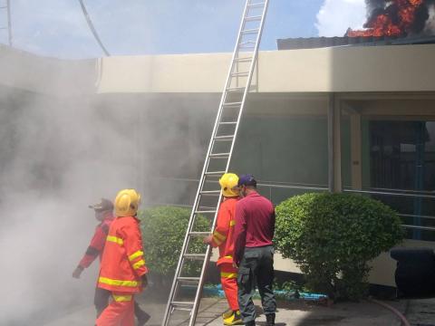 ออกซ้อมแผนอัคคีภัย และแผนอพยพ เคลื่อนย้ายผู้ป่วย