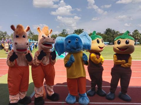 พิธีเปิดการแข่งขันกีฬาฟุตบอลมุ่งสู่ความเป็นเลิศอำเภอนางรอง