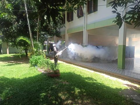 ดำเนินการป้องกันและควบคุมโรคไข้เลือดออก