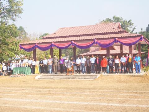 นายกองค์การบริหารส่วนตำบลนางรอง ประธานการจัดการแข่งขันกีฬาประจำตำบลนางรอง