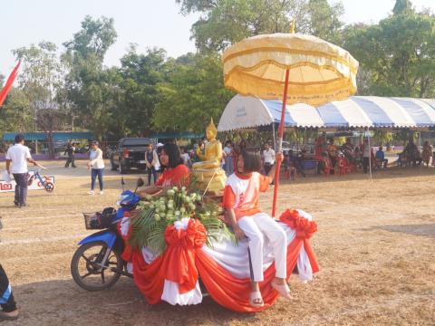 นายกองค์การบริหารส่วนตำบลนางรอง ประธานการจัดการแข่งขันกีฬาประจำตำบลนางรอง