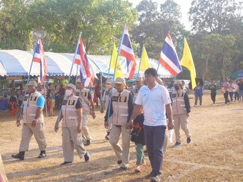 นายกองค์การบริหารส่วนตำบลนางรอง ประธานการจัดการแข่งขันกีฬาประจำตำบลนางรอง