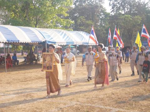 นายกองค์การบริหารส่วนตำบลนางรอง ประธานการจัดการแข่งขันกีฬาประจำตำบลนางรอง