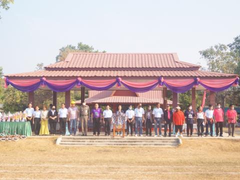 นายกองค์การบริหารส่วนตำบลนางรอง ประธานการจัดการแข่งขันกีฬาประจำตำบลนางรอง