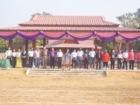 นายกองค์การบริหารส่วนตำบลนางรอง ประธานการจัดการแข่งขันกีฬาประจำตำบลนางรอง