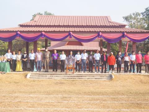 นายกองค์การบริหารส่วนตำบลนางรอง ประธานการจัดการแข่งขันกีฬาประจำตำบลนางรอง