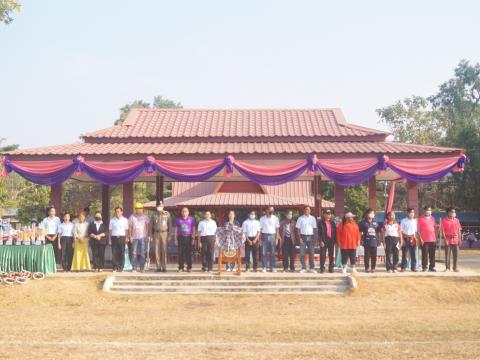 นายกองค์การบริหารส่วนตำบลนางรอง ประธานการจัดการแข่งขันกีฬาประจำตำบลนางรอง