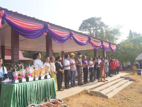 นายกองค์การบริหารส่วนตำบลนางรอง ประธานการจัดการแข่งขันกีฬาประจำตำบลนางรอง