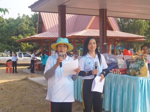 นายกองค์การบริหารส่วนตำบลนางรอง ประธานการจัดการแข่งขันกีฬาประจำตำบลนางรอง