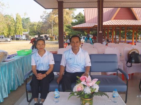 นายกองค์การบริหารส่วนตำบลนางรอง ประธานการจัดการแข่งขันกีฬาประจำตำบลนางรอง