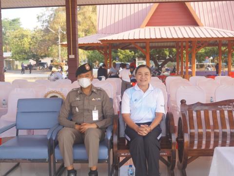 นายกองค์การบริหารส่วนตำบลนางรอง ประธานการจัดการแข่งขันกีฬาประจำตำบลนางรอง