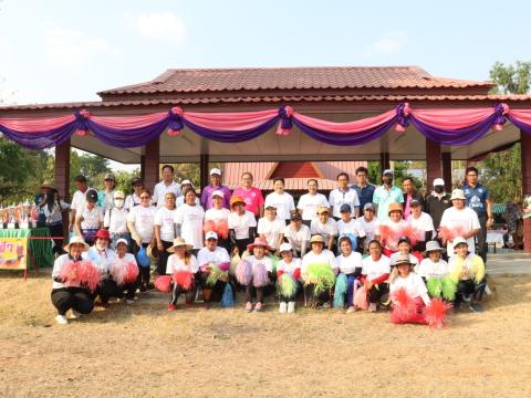 นายกองค์การบริหารส่วนตำบลนางรอง ประธานการจัดการแข่งขันกีฬาประจำตำบลนางรอง