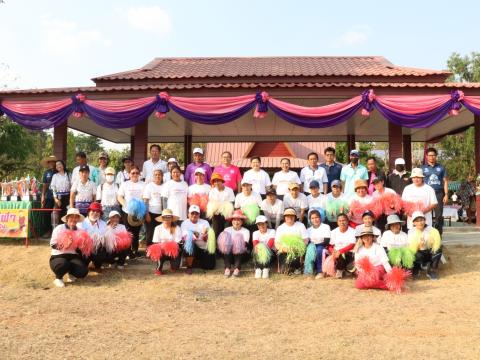 นายกองค์การบริหารส่วนตำบลนางรอง ประธานการจัดการแข่งขันกีฬาประจำตำบลนางรอง