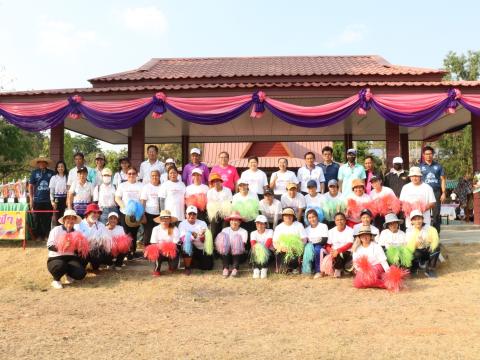 นายกองค์การบริหารส่วนตำบลนางรอง ประธานการจัดการแข่งขันกีฬาประจำตำบลนางรอง