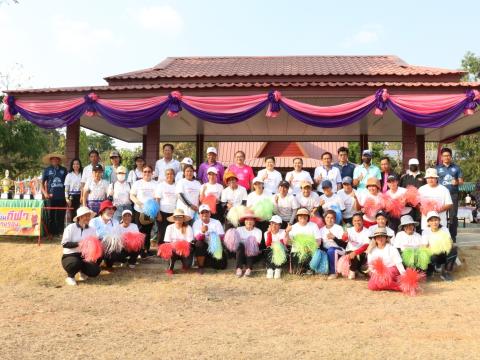 นายกองค์การบริหารส่วนตำบลนางรอง ประธานการจัดการแข่งขันกีฬาประจำตำบลนางรอง