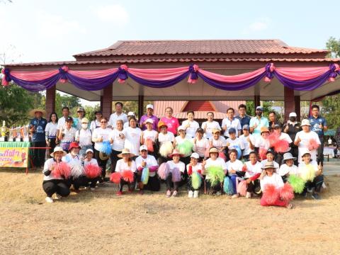 นายกองค์การบริหารส่วนตำบลนางรอง ประธานการจัดการแข่งขันกีฬาประจำตำบลนางรอง