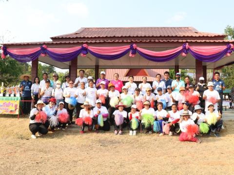 นายกองค์การบริหารส่วนตำบลนางรอง ประธานการจัดการแข่งขันกีฬาประจำตำบลนางรอง