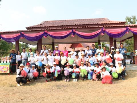 นายกองค์การบริหารส่วนตำบลนางรอง ประธานการจัดการแข่งขันกีฬาประจำตำบลนางรอง