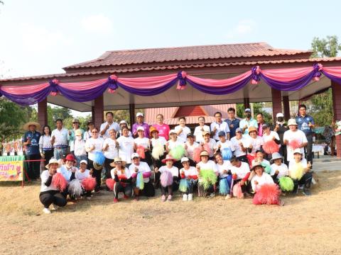 นายกองค์การบริหารส่วนตำบลนางรอง ประธานการจัดการแข่งขันกีฬาประจำตำบลนางรอง