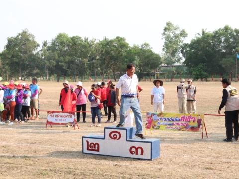 นายกองค์การบริหารส่วนตำบลนางรอง ประธานการจัดการแข่งขันกีฬาประจำตำบลนางรอง