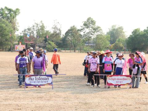 นายกองค์การบริหารส่วนตำบลนางรอง ประธานการจัดการแข่งขันกีฬาประจำตำบลนางรอง