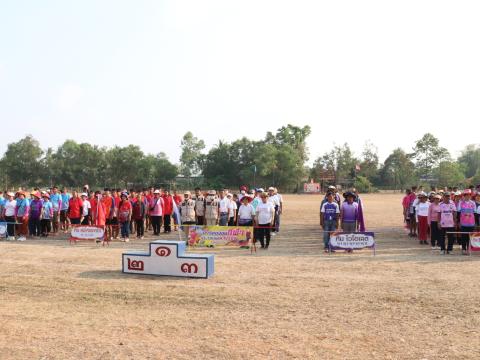 นายกองค์การบริหารส่วนตำบลนางรอง ประธานการจัดการแข่งขันกีฬาประจำตำบลนางรอง