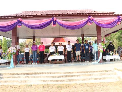 นายกองค์การบริหารส่วนตำบลนางรอง ประธานการจัดการแข่งขันกีฬาประจำตำบลนางรอง