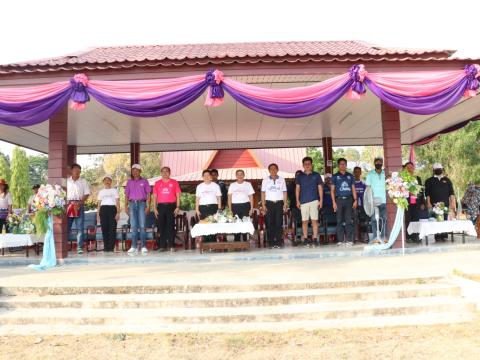 นายกองค์การบริหารส่วนตำบลนางรอง ประธานการจัดการแข่งขันกีฬาประจำตำบลนางรอง