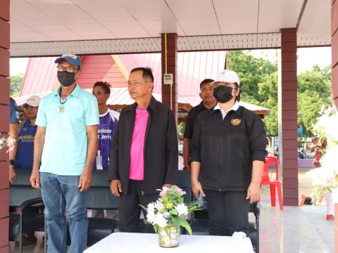 นายกองค์การบริหารส่วนตำบลนางรอง ประธานการจัดการแข่งขันกีฬาประจำตำบลนางรอง