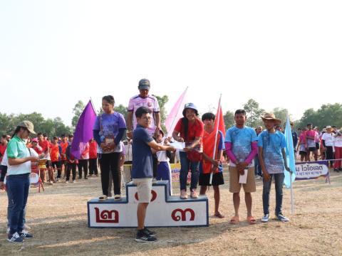 นายกองค์การบริหารส่วนตำบลนางรอง ประธานการจัดการแข่งขันกีฬาประจำตำบลนางรอง