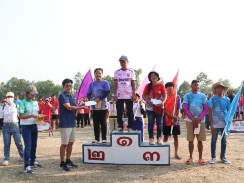 นายกองค์การบริหารส่วนตำบลนางรอง ประธานการจัดการแข่งขันกีฬาประจำตำบลนางรอง