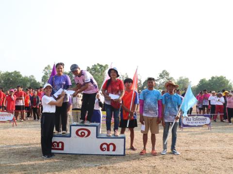 นายกองค์การบริหารส่วนตำบลนางรอง ประธานการจัดการแข่งขันกีฬาประจำตำบลนางรอง