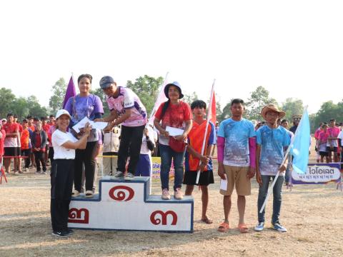 นายกองค์การบริหารส่วนตำบลนางรอง ประธานการจัดการแข่งขันกีฬาประจำตำบลนางรอง