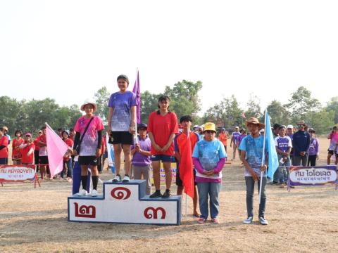 นายกองค์การบริหารส่วนตำบลนางรอง ประธานการจัดการแข่งขันกีฬาประจำตำบลนางรอง