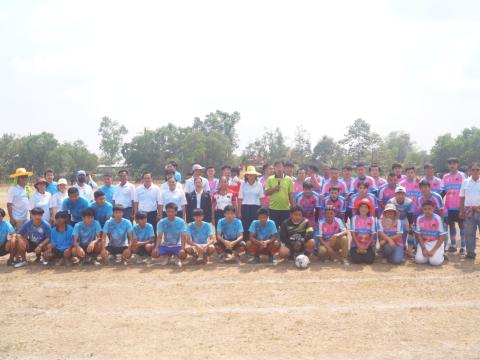 นายกองค์การบริหารส่วนตำบลนางรอง ประธานการจัดการแข่งขันกีฬาประจำตำบลนางรอง