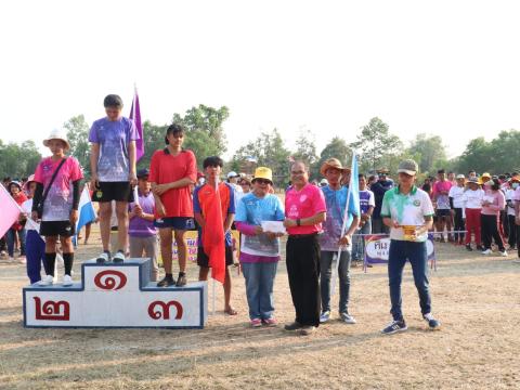 นายกองค์การบริหารส่วนตำบลนางรอง ประธานการจัดการแข่งขันกีฬาประจำตำบลนางรอง