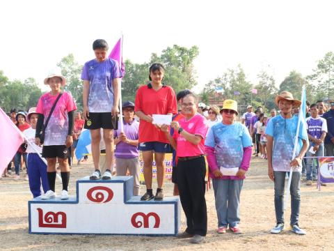 นายกองค์การบริหารส่วนตำบลนางรอง ประธานการจัดการแข่งขันกีฬาประจำตำบลนางรอง