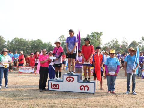 นายกองค์การบริหารส่วนตำบลนางรอง ประธานการจัดการแข่งขันกีฬาประจำตำบลนางรอง