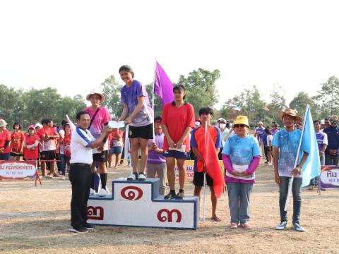 นายกองค์การบริหารส่วนตำบลนางรอง ประธานการจัดการแข่งขันกีฬาประจำตำบลนางรอง