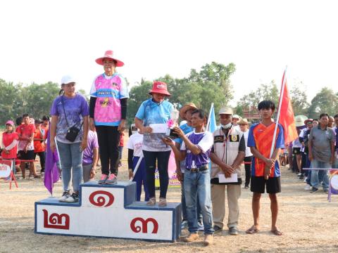 นายกองค์การบริหารส่วนตำบลนางรอง ประธานการจัดการแข่งขันกีฬาประจำตำบลนางรอง