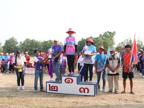 นายกองค์การบริหารส่วนตำบลนางรอง ประธานการจัดการแข่งขันกีฬาประจำตำบลนางรอง