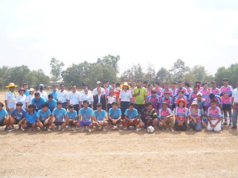 นายกองค์การบริหารส่วนตำบลนางรอง ประธานการจัดการแข่งขันกีฬาประจำตำบลนางรอง