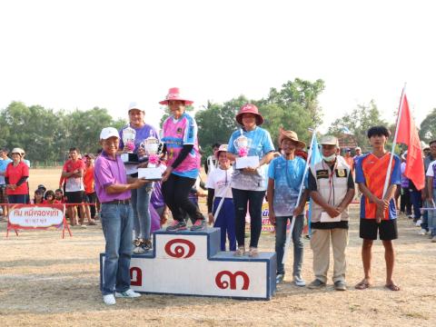 นายกองค์การบริหารส่วนตำบลนางรอง ประธานการจัดการแข่งขันกีฬาประจำตำบลนางรอง