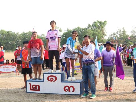 นายกองค์การบริหารส่วนตำบลนางรอง ประธานการจัดการแข่งขันกีฬาประจำตำบลนางรอง